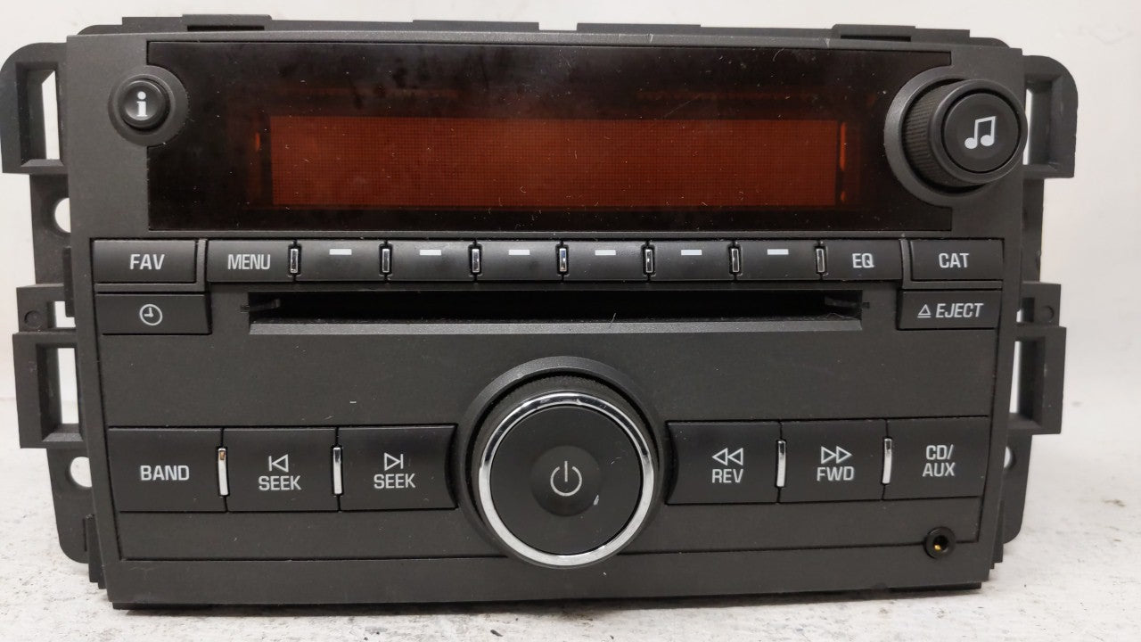 2008 Pontiac Torrent Radio AM FM Cd Player Receiver Replacement P/N:25887901,25956996,25887901 25887901 Fits OEM Used Auto Parts - Oemusedautoparts1.com