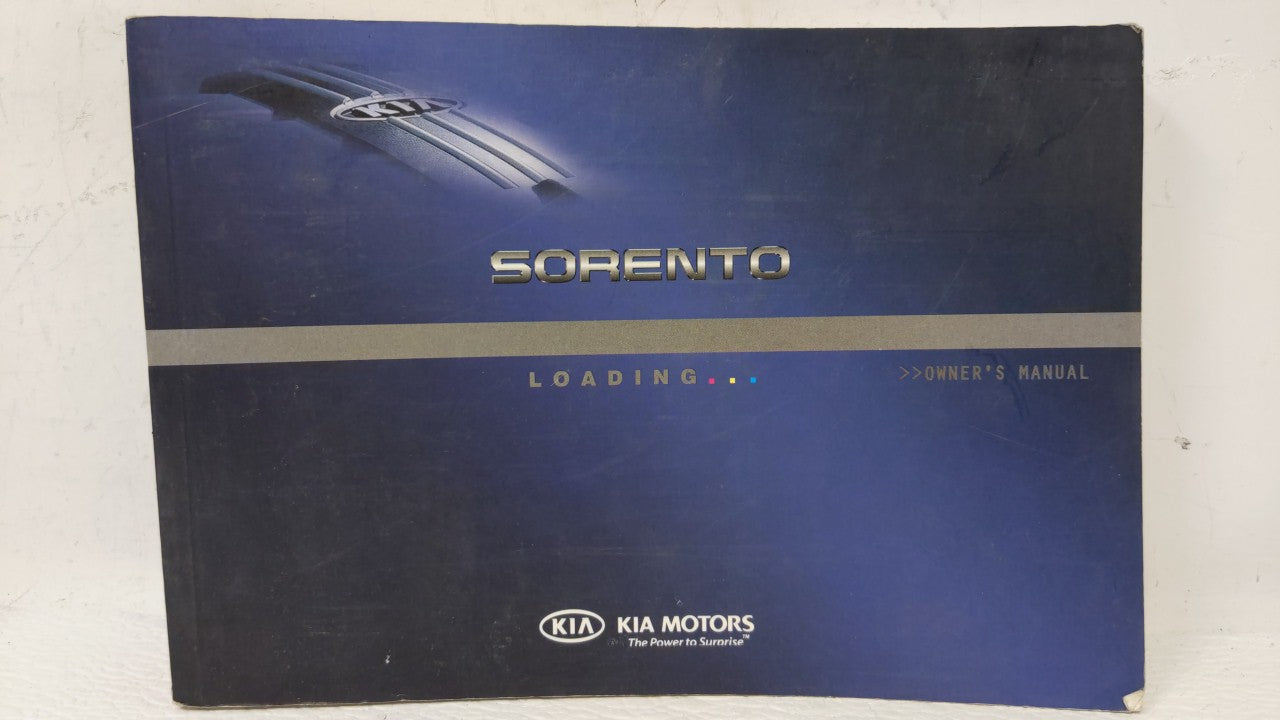 2013 Kia Sorento Owners Manual Book Guide OEM Used Auto Parts - Oemusedautoparts1.com