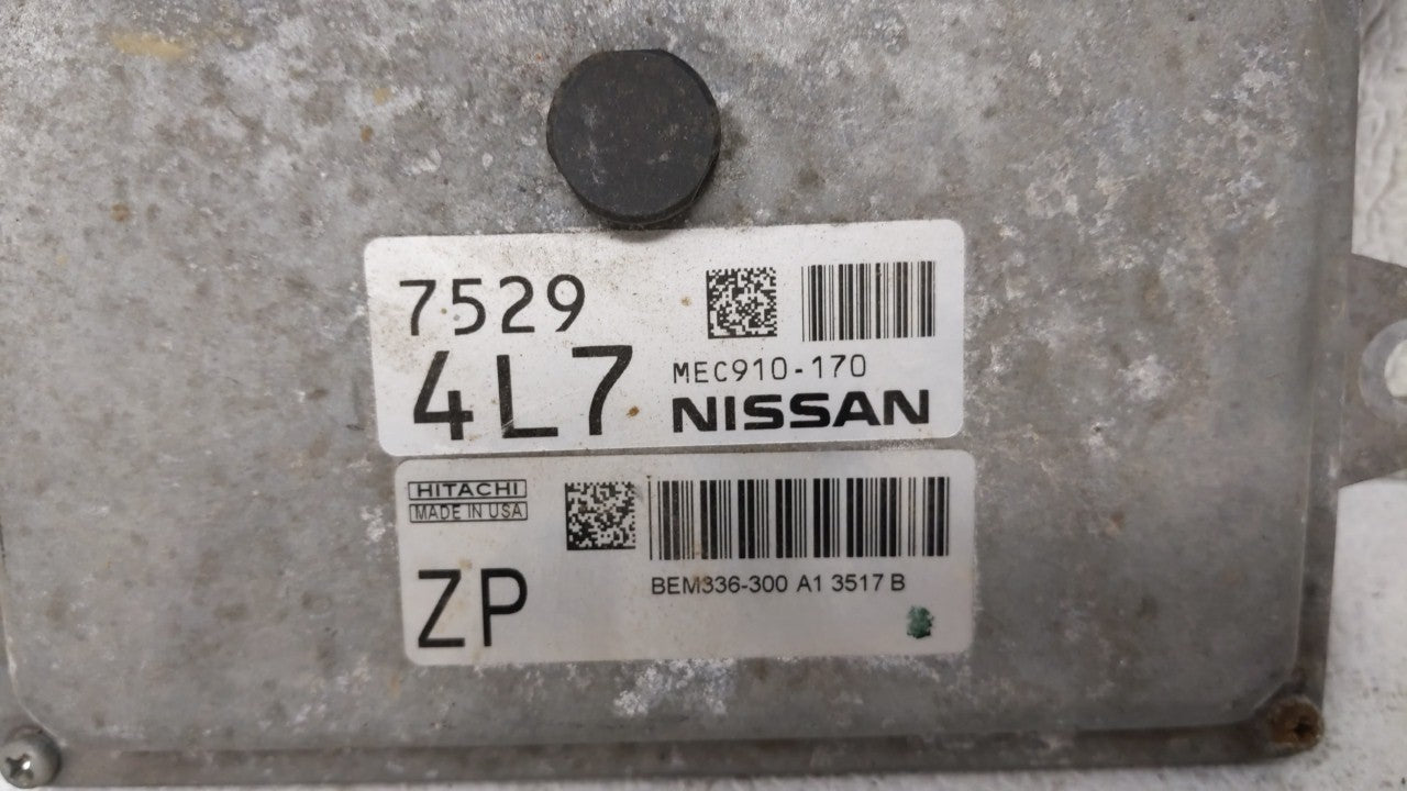 2014-2017 Nissan Versa Note PCM Engine Computer ECU ECM PCU OEM P/N:NEC001-860 NEC001-810 Fits 2014 2015 2016 2017 OEM Used Auto Parts - Oemusedautoparts1.com