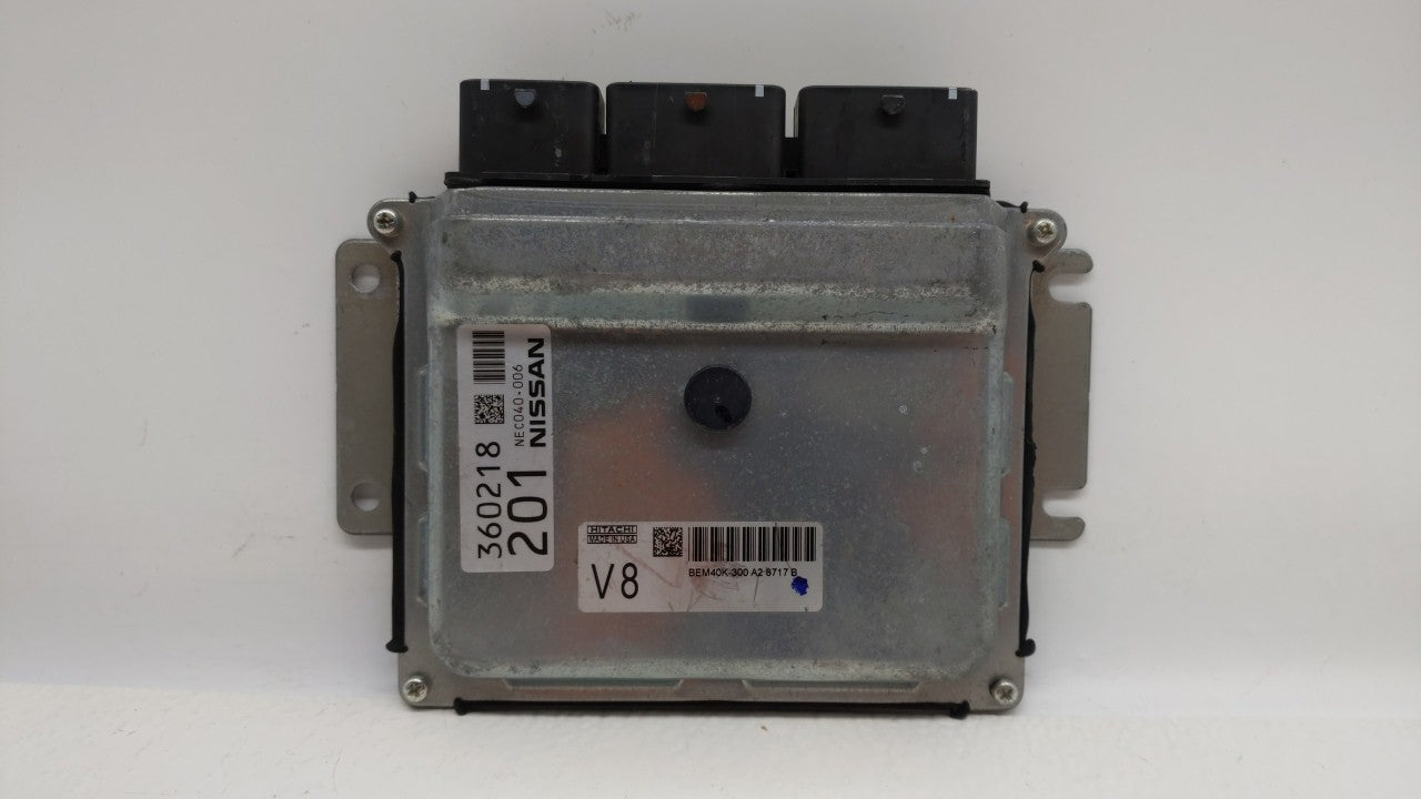 2018 Nissan Altima PCM Engine Computer ECU ECM PCU OEM P/N:BEM40K-300 A2 Fits OEM Used Auto Parts - Oemusedautoparts1.com