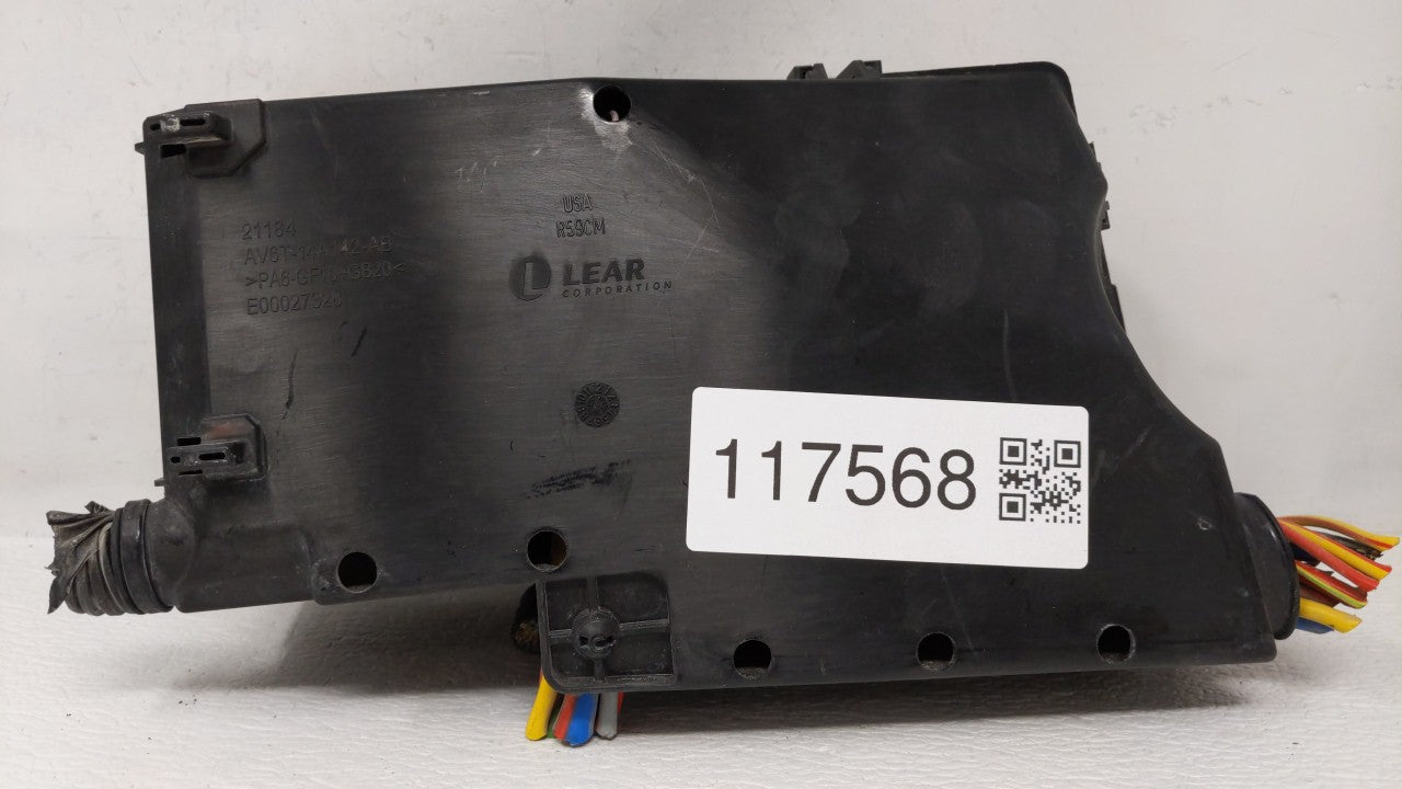 2013-2016 Ford Escape Fusebox Fuse Box Panel Relay Module P/N:AV6T-14A142-AB AVGT-14A076-AB Fits 2013 2014 2015 2016 OEM Used Auto Parts - Oemusedautoparts1.com