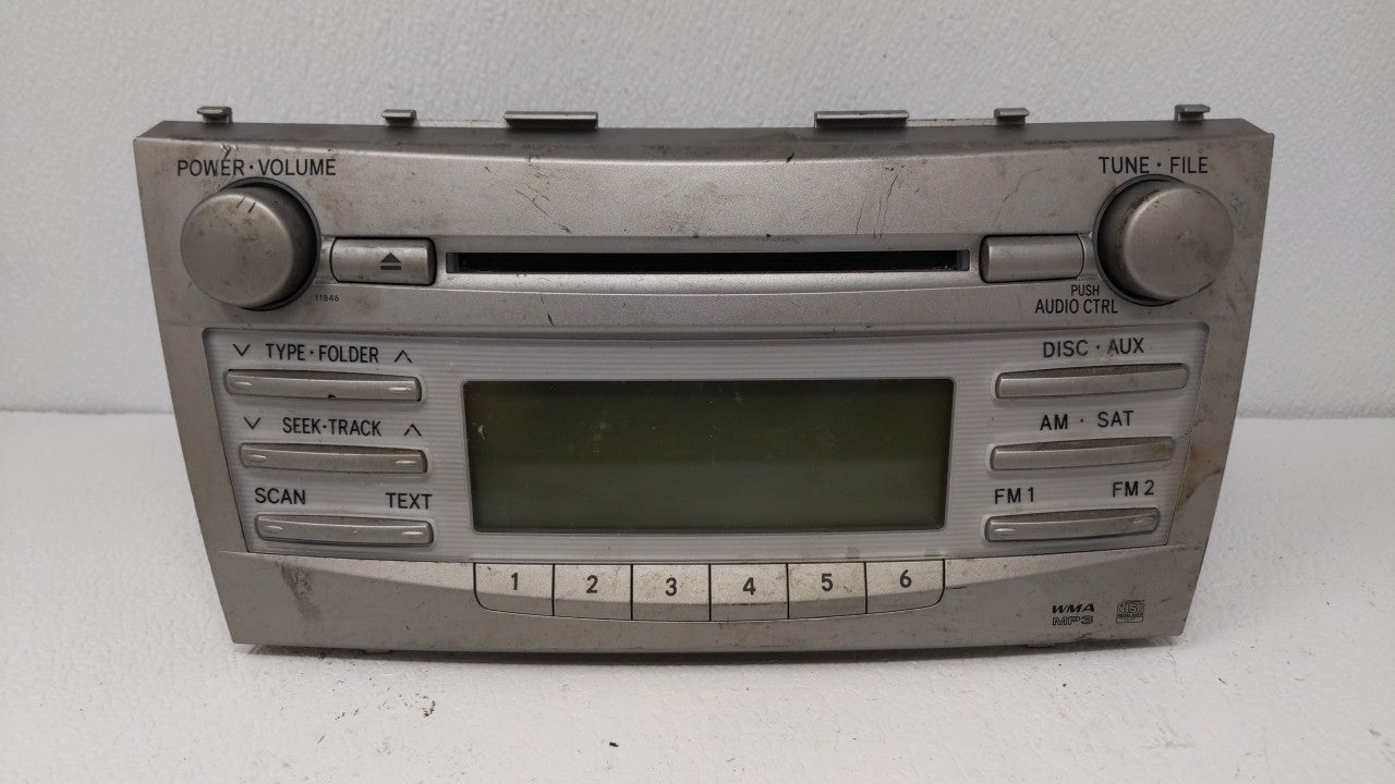 2010-2011 Toyota Camry Radio AM FM Cd Player Receiver Replacement P/N:86120-06480 86120-06480 Fits 2010 2011 OEM Used Auto Parts - Oemusedautoparts1.com