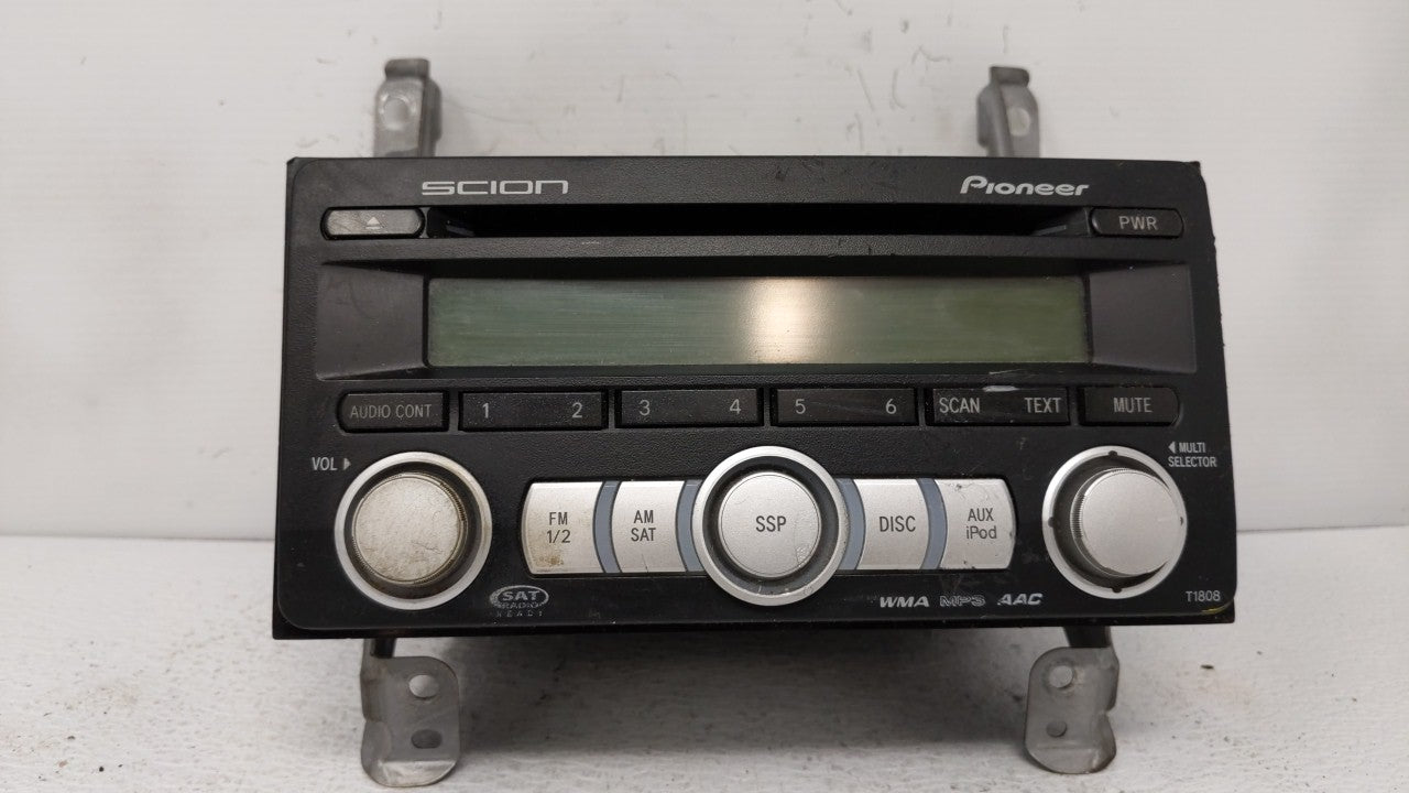 2008-2010 Scion Tc Radio AM FM Cd Player Receiver Replacement P/N:PT546-00080,PT546-00081 PT546-00080 Fits OEM Used Auto Parts - Oemusedautoparts1.com