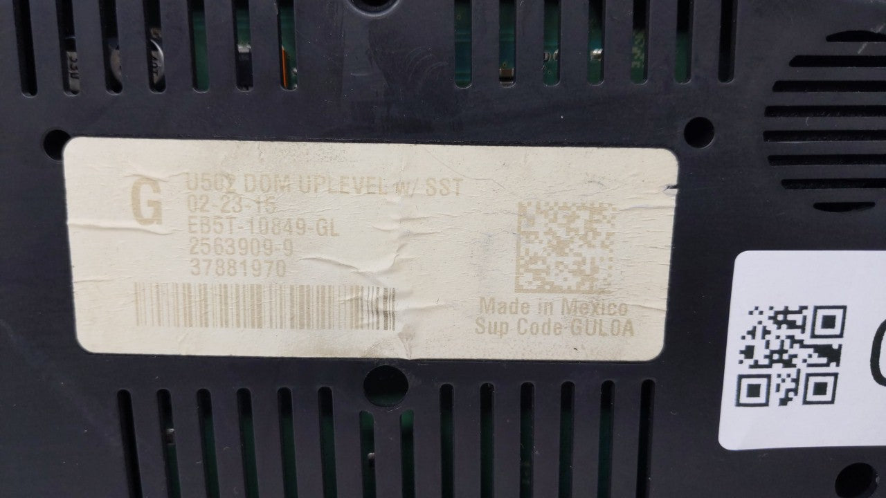 2014-2015 Ford Explorer Instrument Cluster Speedometer Gauges P/N:EB5T-10849-GA EB5T-10849-GB Fits 2014 2015 OEM Used Auto Parts - Oemusedautoparts1.com