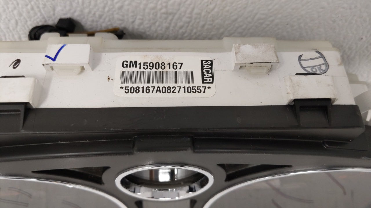 2008-2010 Chevrolet Cobalt Instrument Cluster Speedometer Gauges P/N:15908167 Fits 2008 2009 2010 OEM Used Auto Parts - Oemusedautoparts1.com