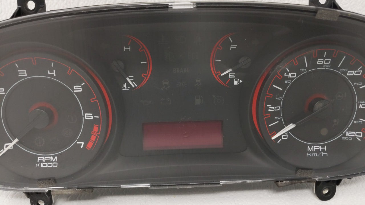 2013 Dodge Dart Instrument Cluster Speedometer Gauges P/N:05091892AE 05091892AC Fits OEM Used Auto Parts - Oemusedautoparts1.com