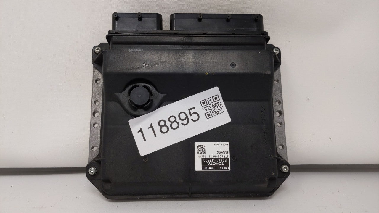 2014 Toyota Prius PCM Engine Computer ECU ECM PCU OEM P/N:89661-47590 Fits OEM Used Auto Parts - Oemusedautoparts1.com