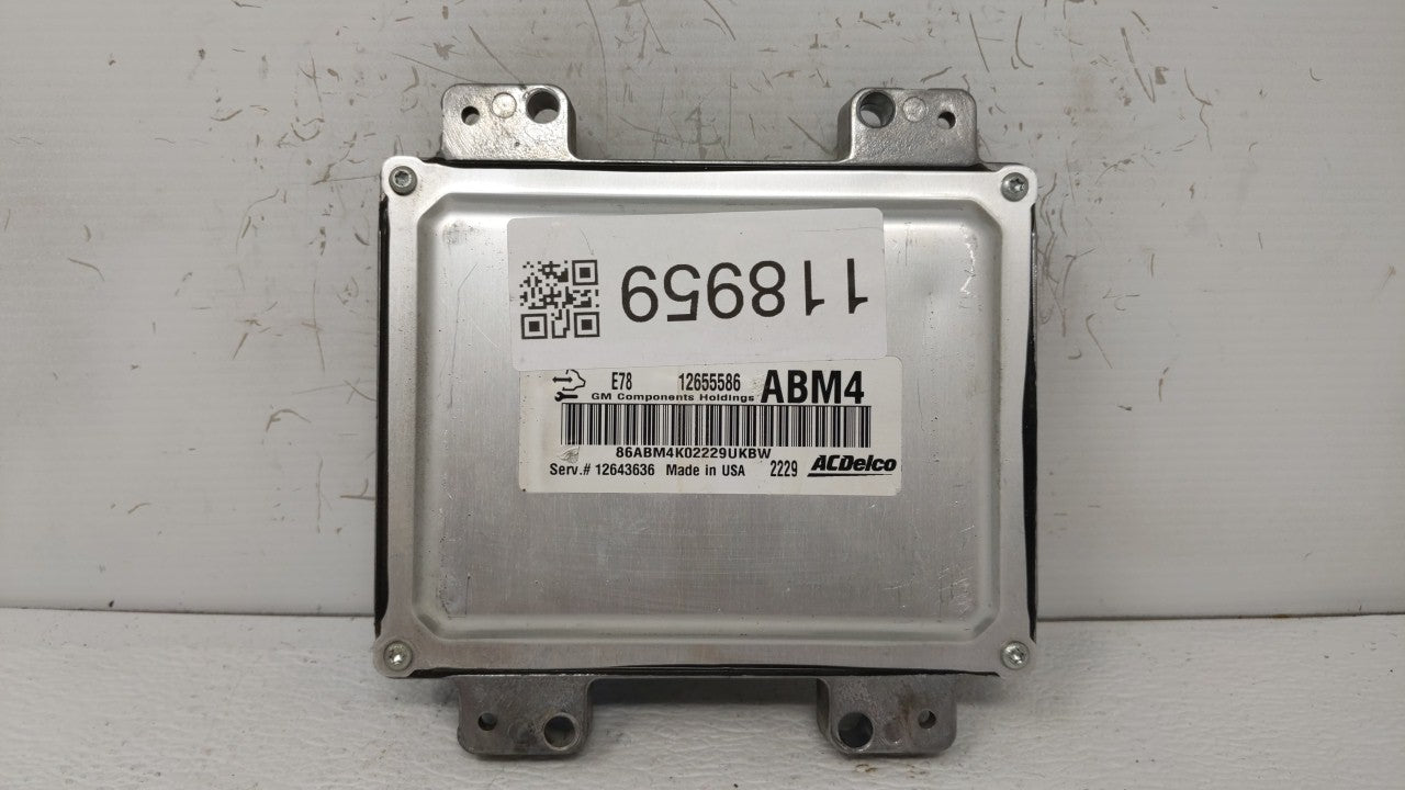 2012-2016 Chevrolet Cruze PCM Engine Computer ECU ECM PCU OEM P/N:12669325,12669749,12655586,12656958,12669325 12669325 Fits OEM Used Auto Parts - Oemusedautoparts1.com