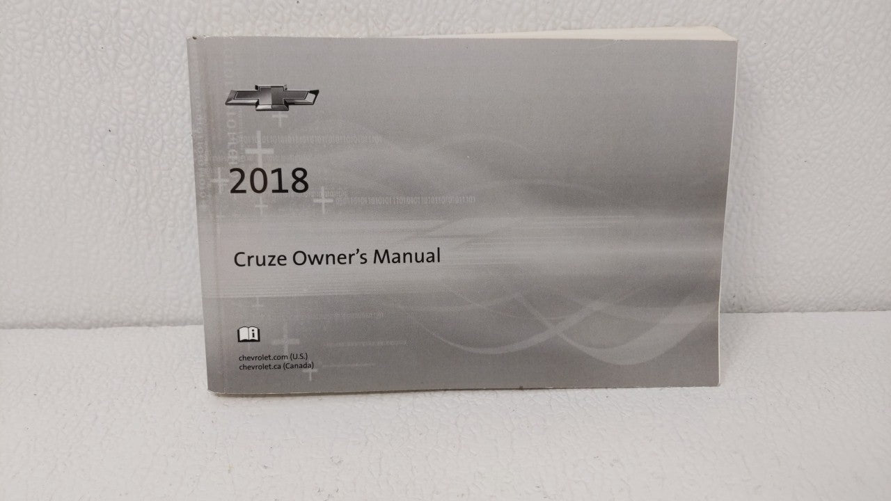 2018 Chevrolet Cruze Owners Manual Book Guide OEM Used Auto Parts - Oemusedautoparts1.com