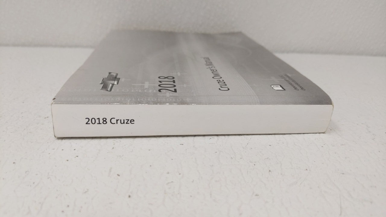 2018 Chevrolet Cruze Owners Manual Book Guide OEM Used Auto Parts - Oemusedautoparts1.com