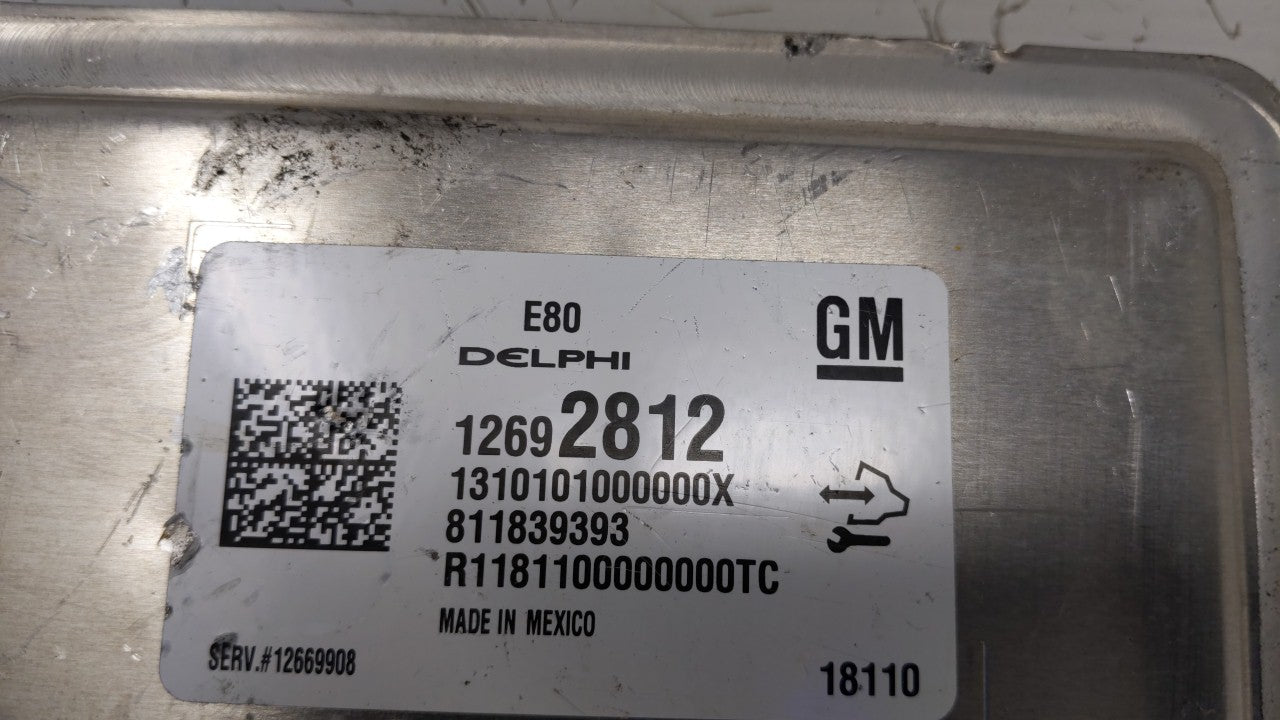 2017-2019 Chevrolet Cruze PCM Engine Computer ECU ECM PCU OEM P/N:12680876 12677677 Fits 2017 2018 2019 2020 2021 2022 OEM Used Auto Parts - Oemusedautoparts1.com