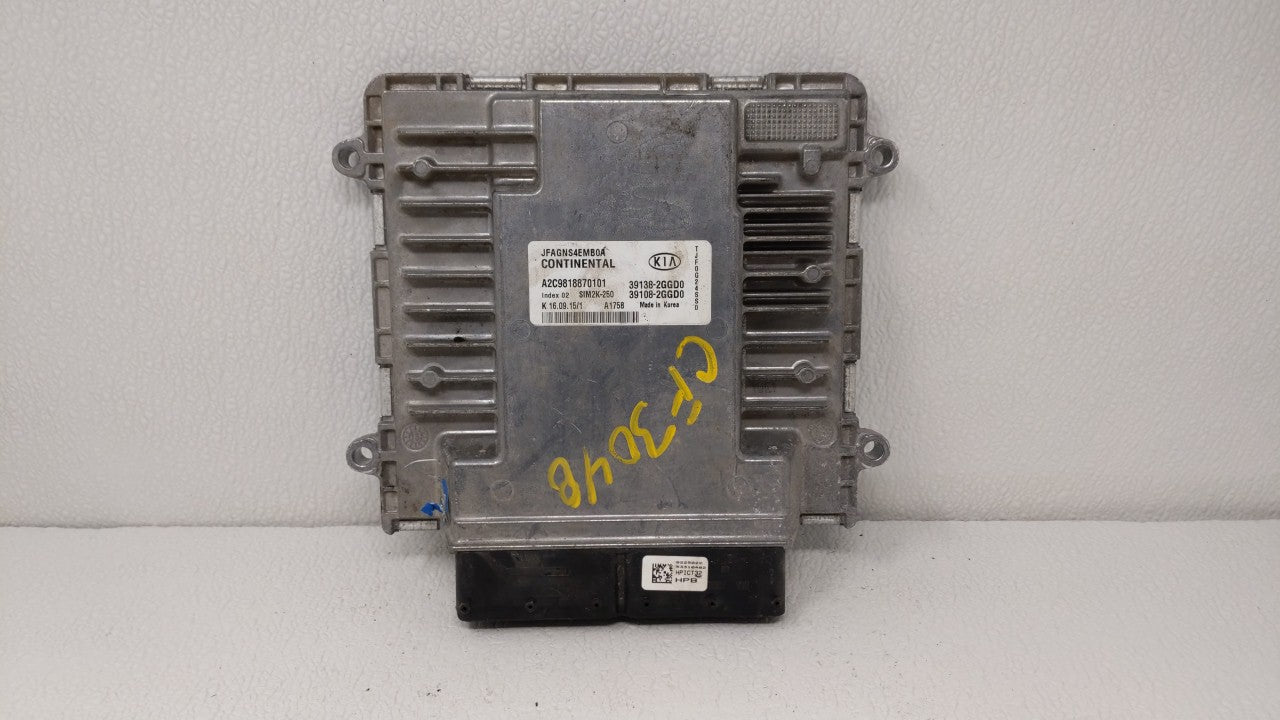 2016-2018 Kia Optima PCM Engine Computer ECU ECM PCU OEM P/N:39138-2GGC1 39108-2GGC1 Fits 2016 2017 2018 OEM Used Auto Parts - Oemusedautoparts1.com