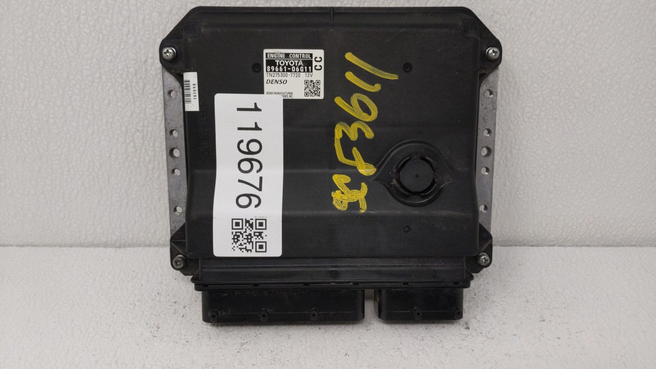 2008-2009 Toyota Camry PCM Engine Computer ECU ECM PCU OEM P/N:89661-06G5 89661-06G11 Fits 2008 2009 OEM Used Auto Parts - Oemusedautoparts1.com