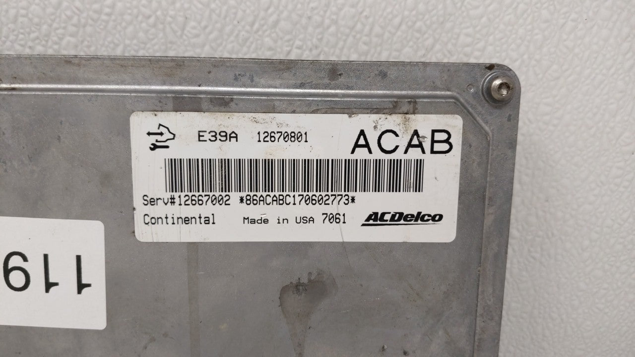 2017-2019 Cadillac Xts Engine Computer Ecu Pcm Ecm Pcu Oem 119741 - Oemusedautoparts1.com