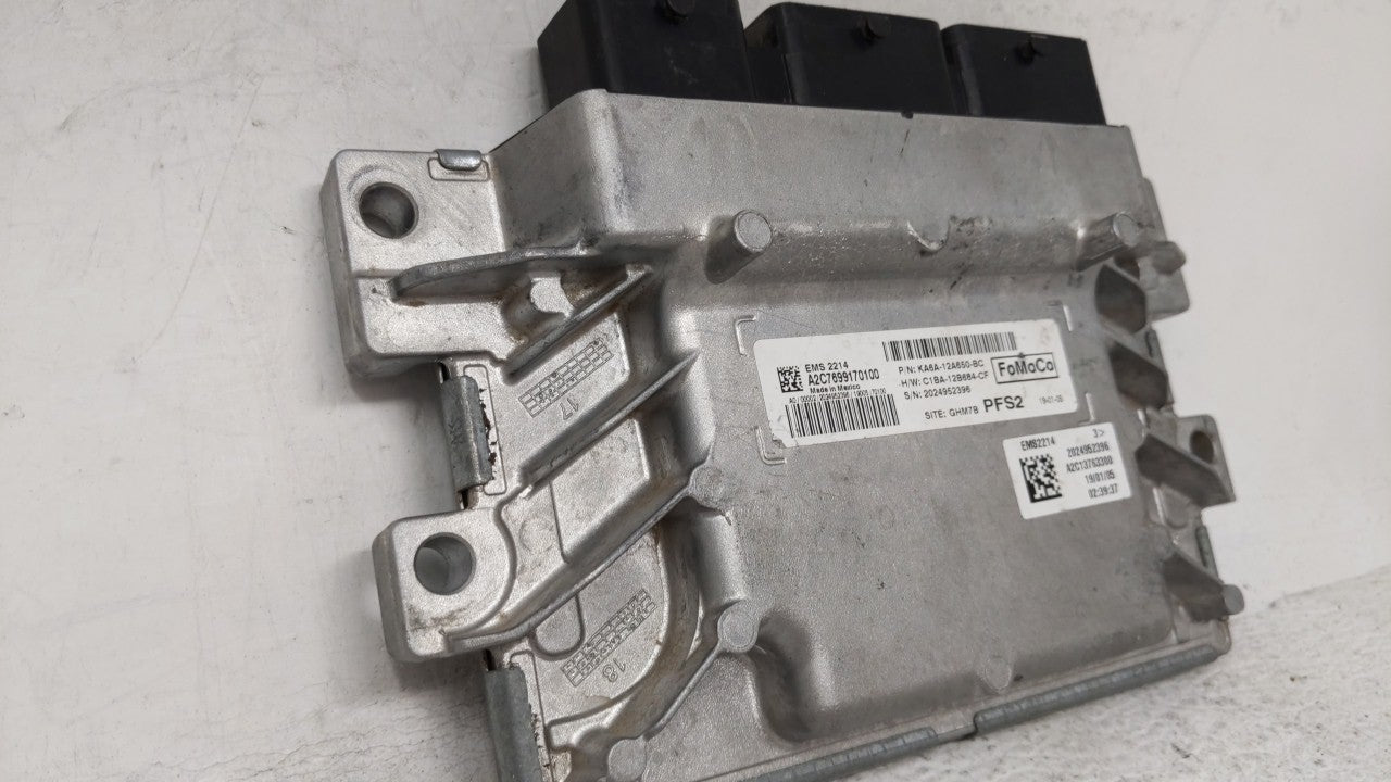 2019 Ford Fiesta PCM Engine Computer ECU ECM PCU OEM P/N:KA6A-12A650-BC Fits OEM Used Auto Parts - Oemusedautoparts1.com