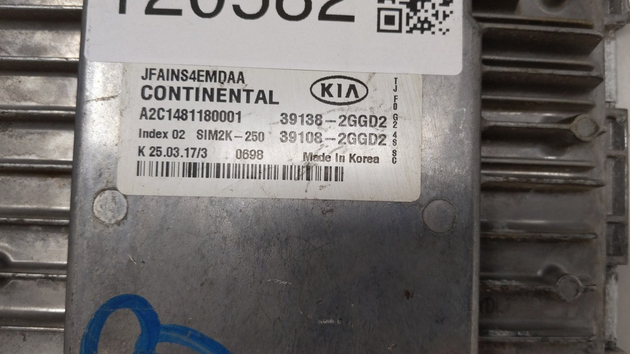 2016-2018 Kia Optima Engine Computer Ecu Pcm Ecm Pcu Oem 120582 - Oemusedautoparts1.com