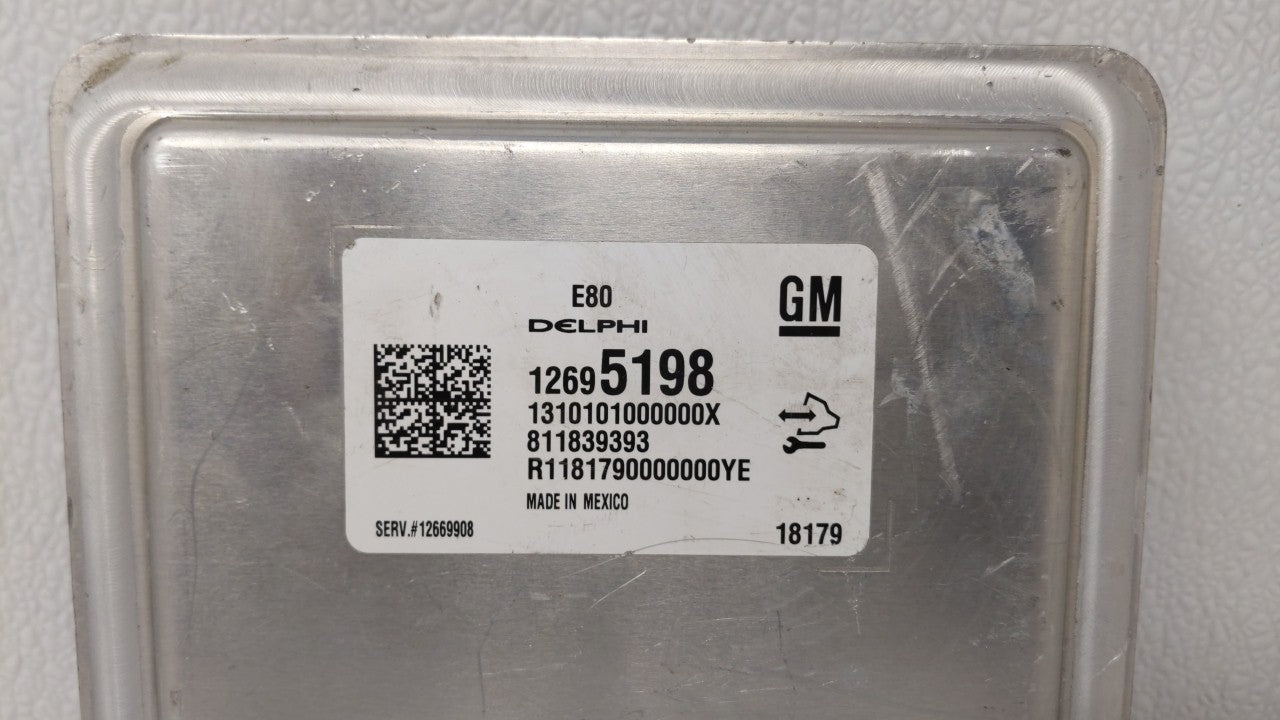 2018-2020 Gmc Terrain PCM Engine Computer ECU ECM PCU OEM P/N:12680876 12677677 Fits 2017 2018 2019 2020 2021 2022 OEM Used Auto Parts - Oemusedautoparts1.com