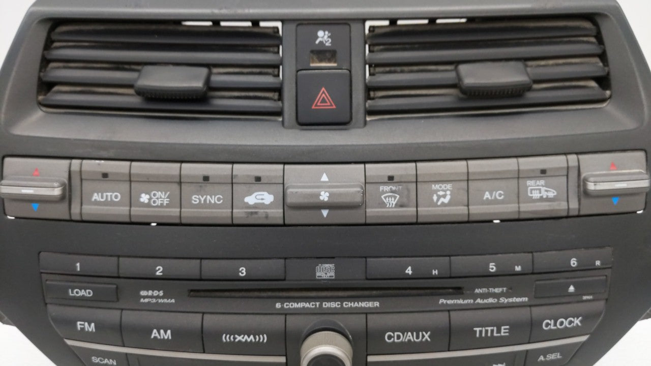 2010-2010 Honda Accord Am Fm Cd Player Radio Receiver 128013 - Oemusedautoparts1.com