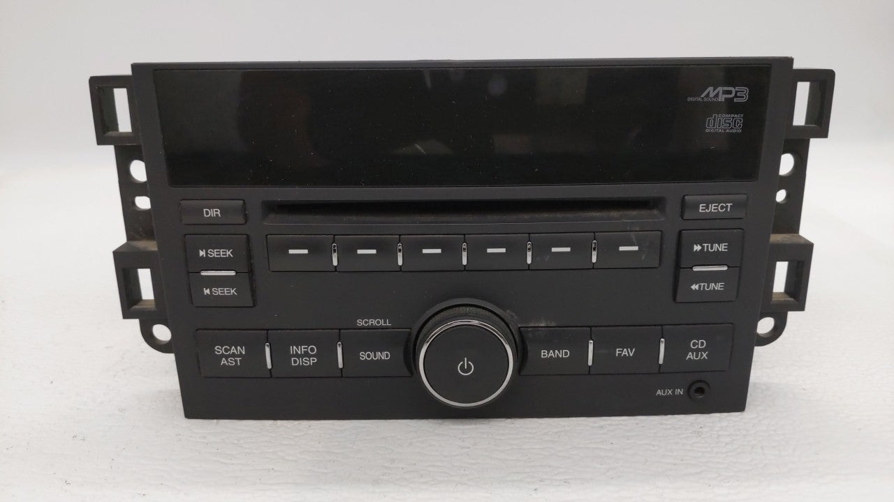 2010 Pontiac G3 Radio AM FM Cd Player Receiver Replacement P/N:95961411 Fits OEM Used Auto Parts - Oemusedautoparts1.com