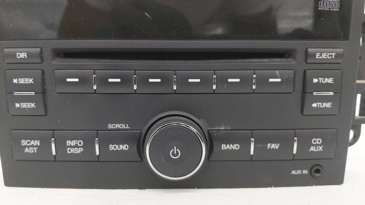 2010 Pontiac G3 Radio AM FM Cd Player Receiver Replacement P/N:95961411 Fits OEM Used Auto Parts - Oemusedautoparts1.com