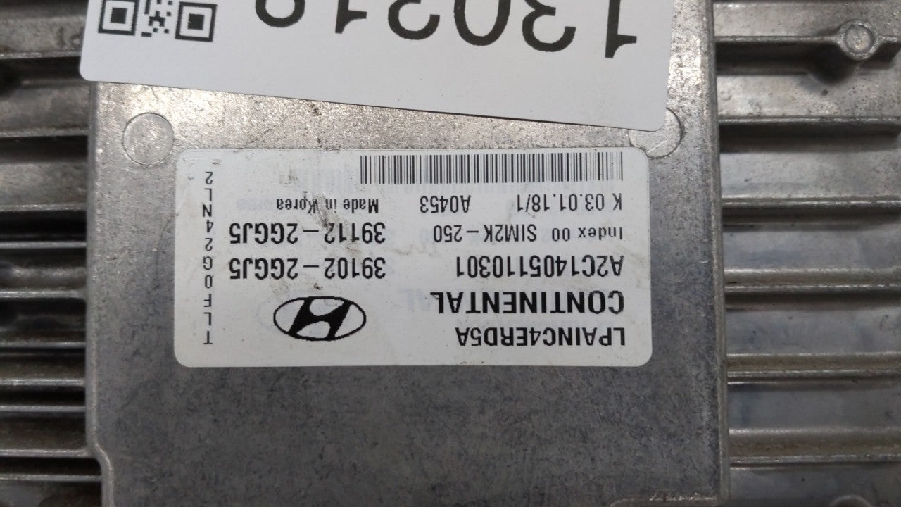 2018-2019 Hyundai Sonata PCM Engine Computer ECU ECM PCU OEM P/N:39102-2GGJ5 39112-2GGJ5 Fits 2018 2019 OEM Used Auto Parts - Oemusedautoparts1.com