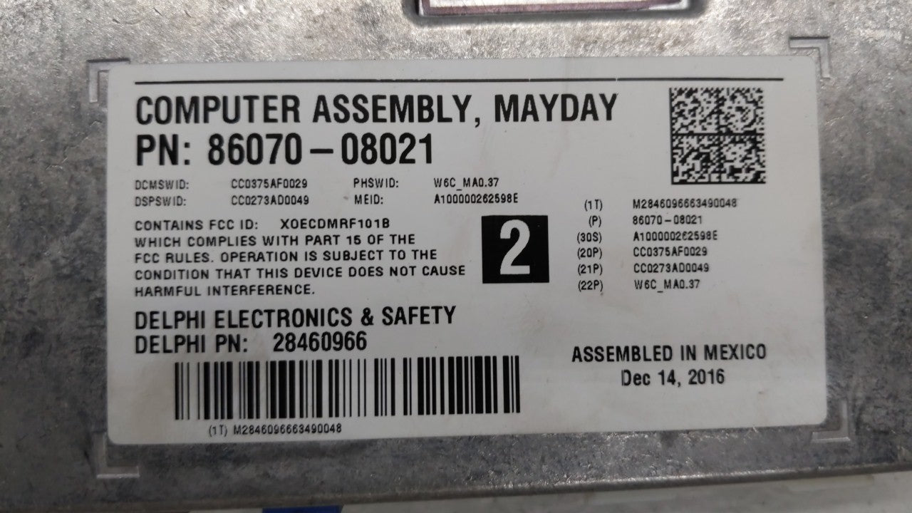 2015-2017 Toyota Sienna Radio AM FM Cd Player Receiver Replacement P/N:86070-08021 Fits 2014 2015 2016 2017 2018 OEM Used Auto Parts - Oemusedautoparts1.com