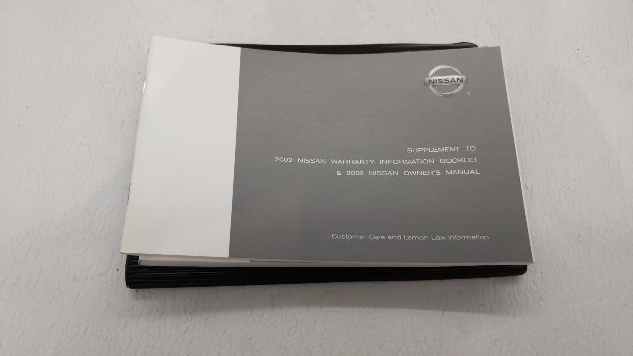 2002 Nissan Altima Owners Manual Book Guide OEM Used Auto Parts - Oemusedautoparts1.com