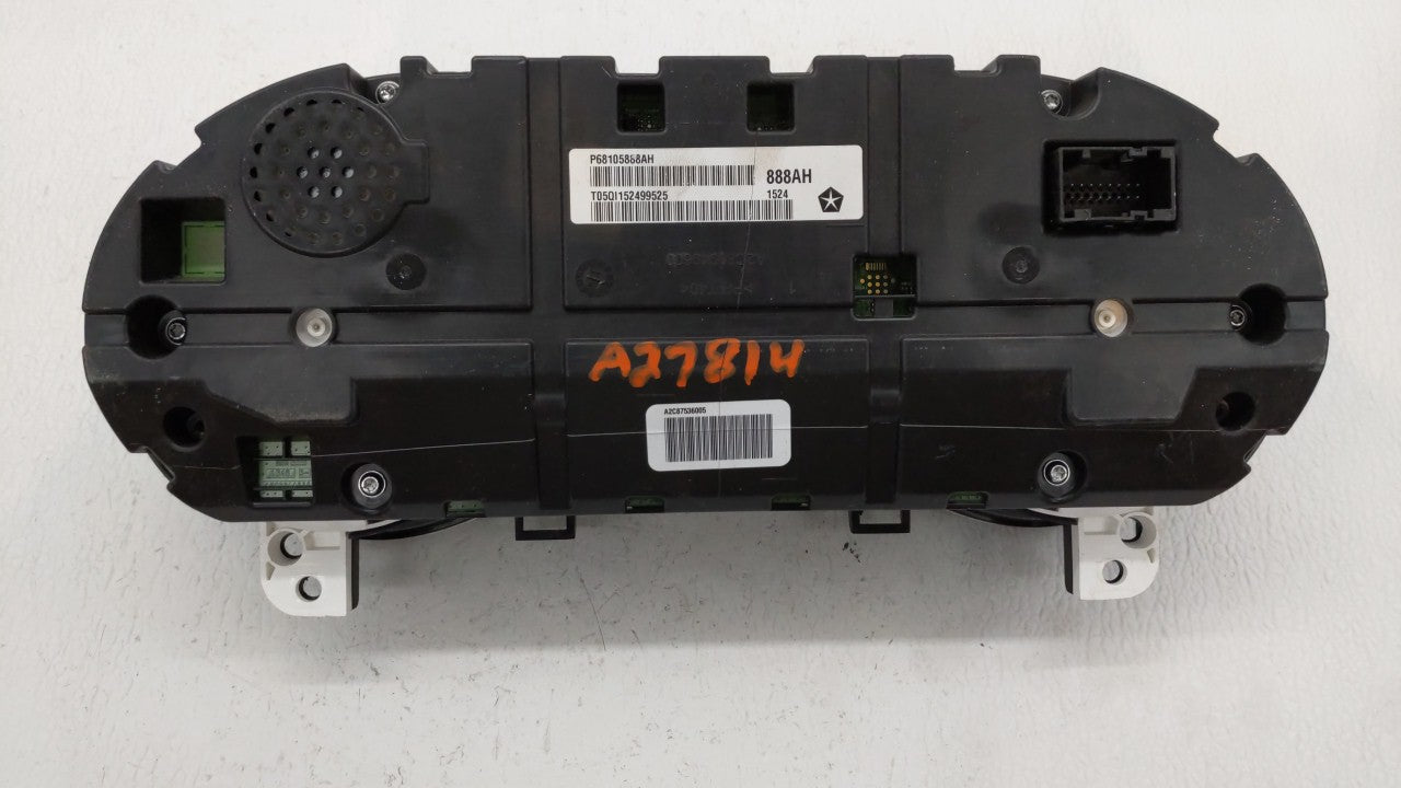 2014 Jeep Cherokee Instrument Cluster Speedometer Gauges P/N:P68105888AH Fits OEM Used Auto Parts - Oemusedautoparts1.com