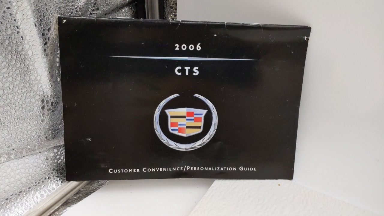 2006 Cadillac Cts Owners Manual Book Guide OEM Used Auto Parts - Oemusedautoparts1.com