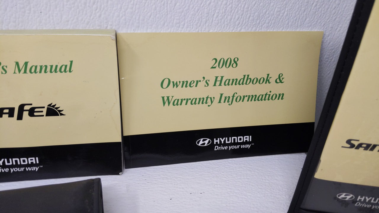 2008 Hyundai Santa Fe Owners Manual Book Guide OEM Used Auto Parts - Oemusedautoparts1.com