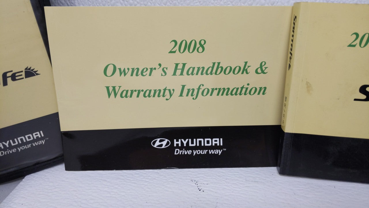 2008 Hyundai Santa Fe Owners Manual Book Guide OEM Used Auto Parts - Oemusedautoparts1.com