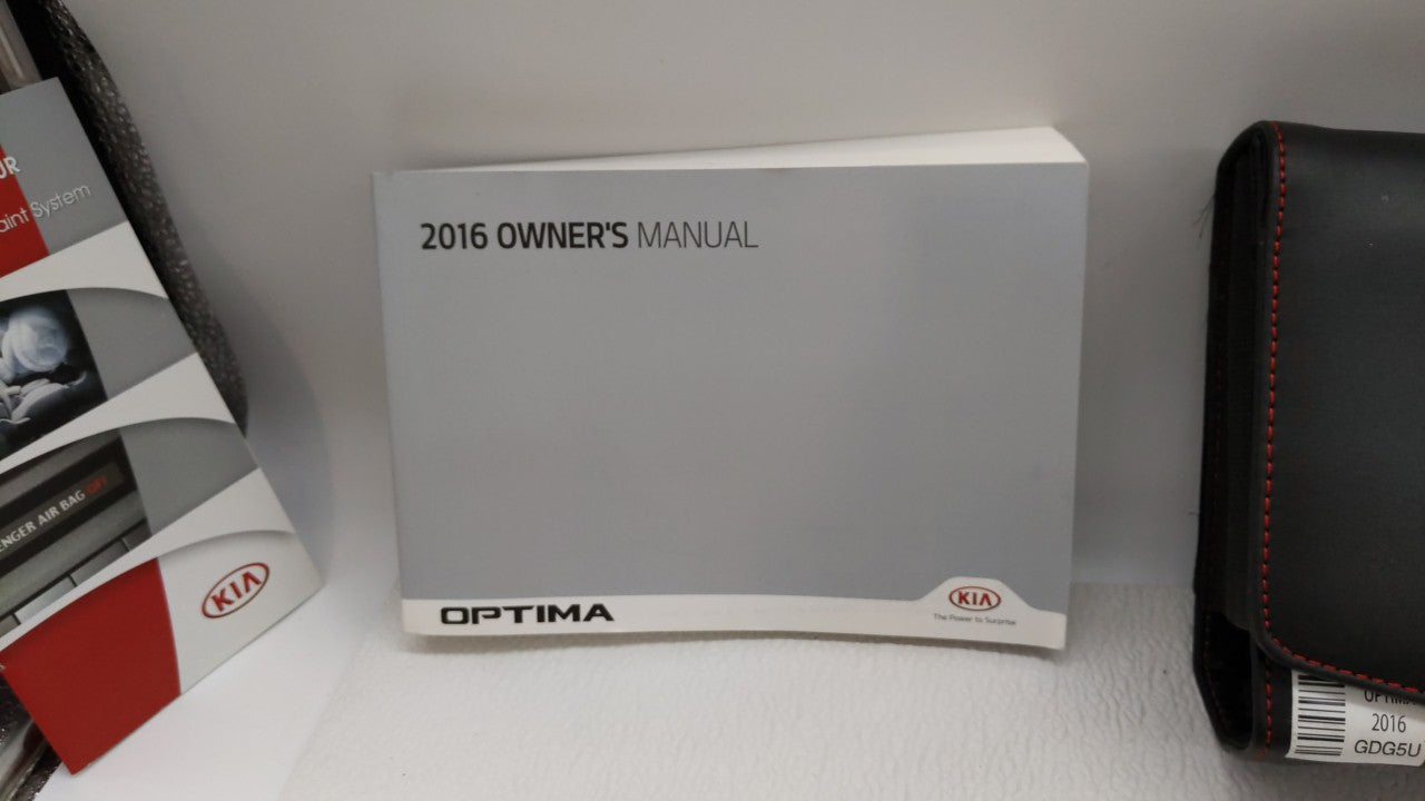 2016 Kia Optima Owners Manual Book Guide OEM Used Auto Parts - Oemusedautoparts1.com