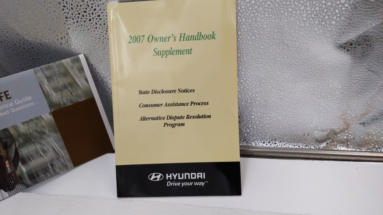 2007 Hyundai Santa Fe Owners Manual Book Guide OEM Used Auto Parts - Oemusedautoparts1.com