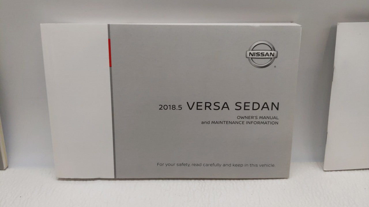 2018 Nissan Versa Owners Manual Book Guide OEM Used Auto Parts - Oemusedautoparts1.com