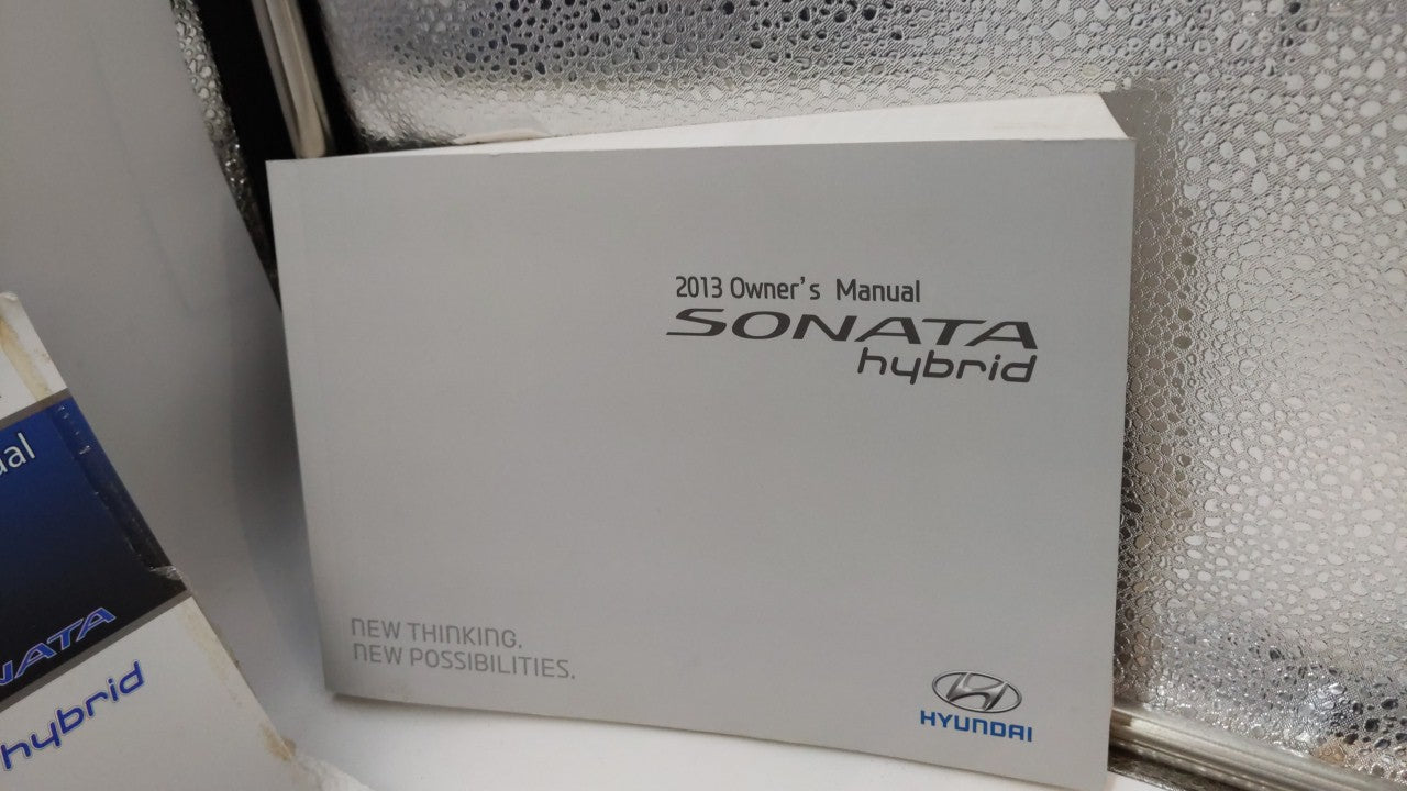 2013 Hyundai Sonata Owners Manual Book Guide OEM Used Auto Parts - Oemusedautoparts1.com