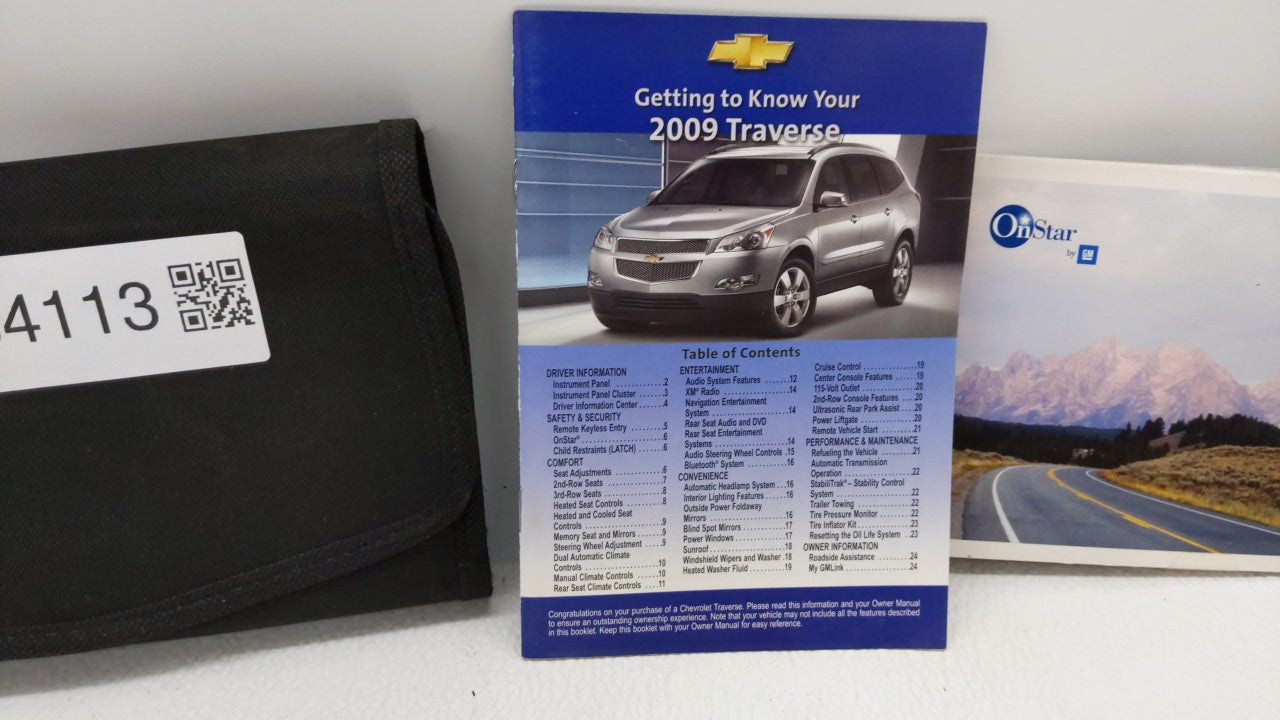 2009 Chevrolet Traverse Owners Manual Book Guide OEM Used Auto Parts - Oemusedautoparts1.com