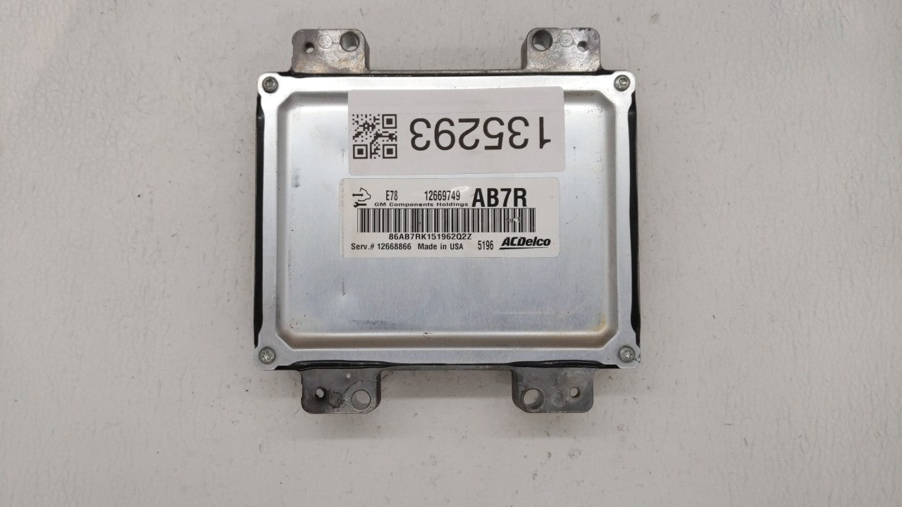 2012-2016 Chevrolet Cruze PCM Engine Computer ECU ECM PCU OEM Fits 2011 2012 2013 2014 2015 2016 OEM Used Auto Parts - Oemusedautoparts1.com