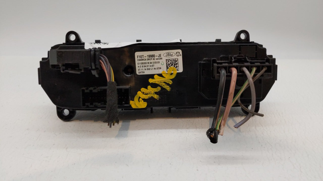 2015-2018 Ford Focus Climate Control Module Temperature AC/Heater Replacement P/N:F1ET-19980-JE 7261711 Fits 2015 2016 2017 2018 OEM Used Auto Parts - Oemusedautoparts1.com