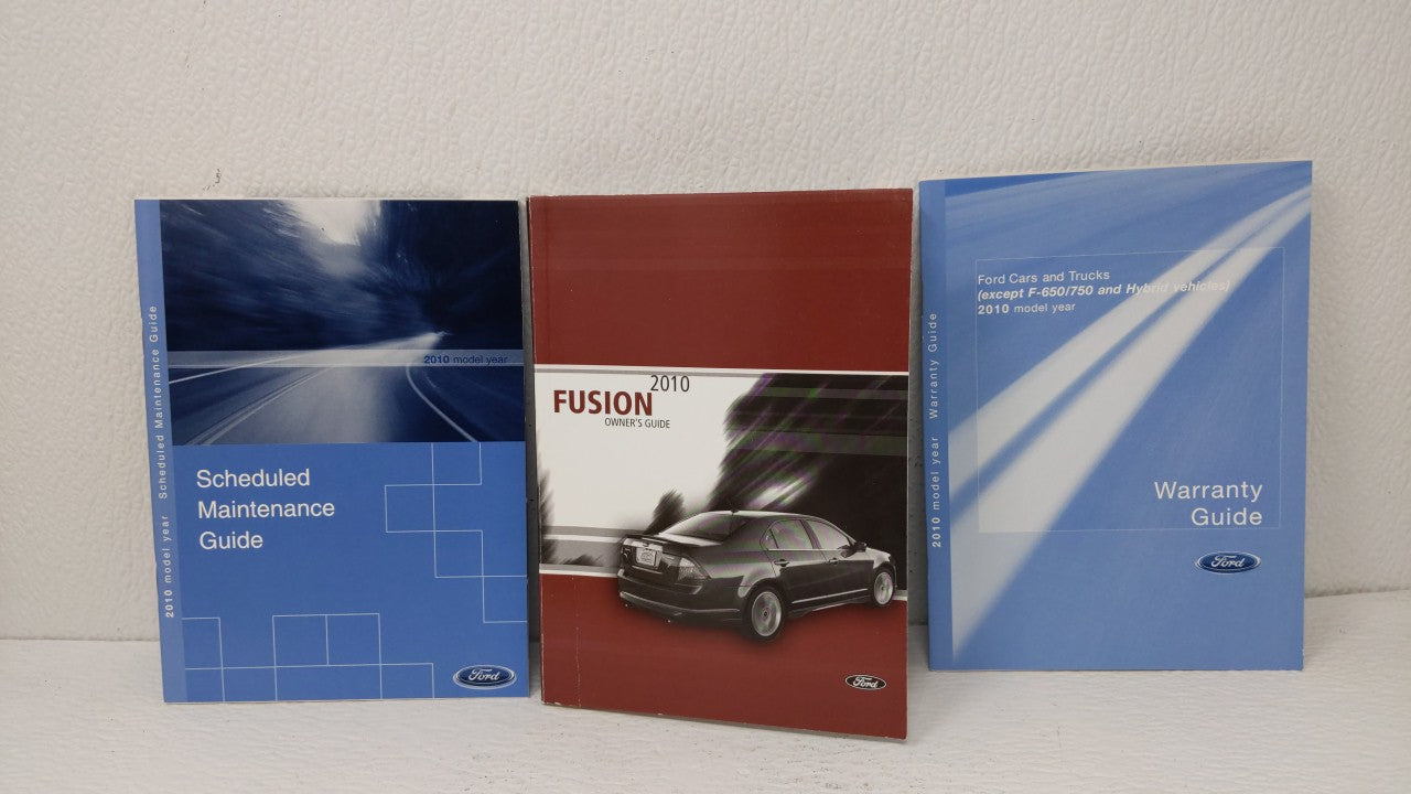 2010 Ford Fusion Owners Manual Book Guide OEM Used Auto Parts - Oemusedautoparts1.com
