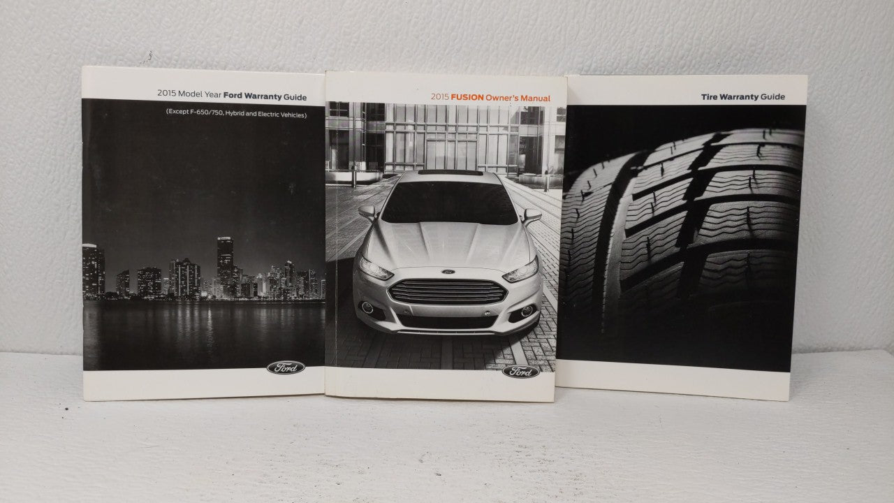 2015 Ford Fusion Owners Manual Book Guide OEM Used Auto Parts - Oemusedautoparts1.com