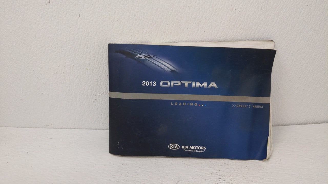 2013 Kia Optima Owners Manual Book Guide OEM Used Auto Parts - Oemusedautoparts1.com