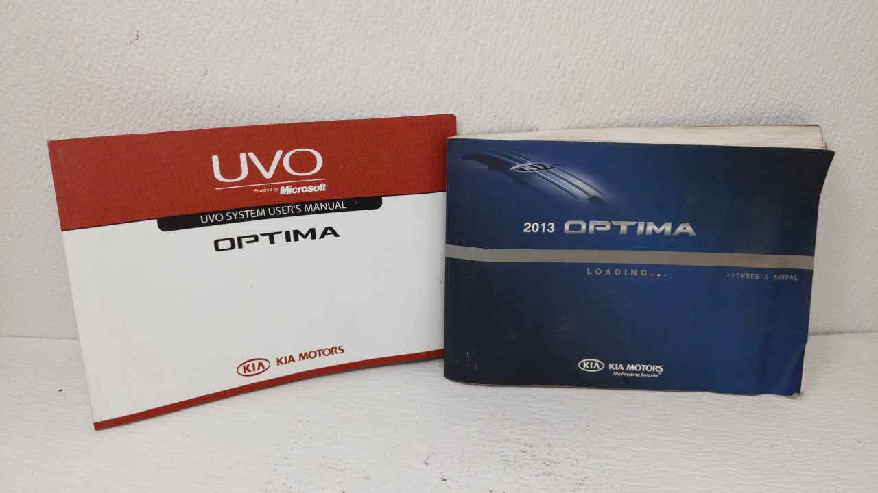 2013 Kia Optima Owners Manual Book Guide OEM Used Auto Parts - Oemusedautoparts1.com
