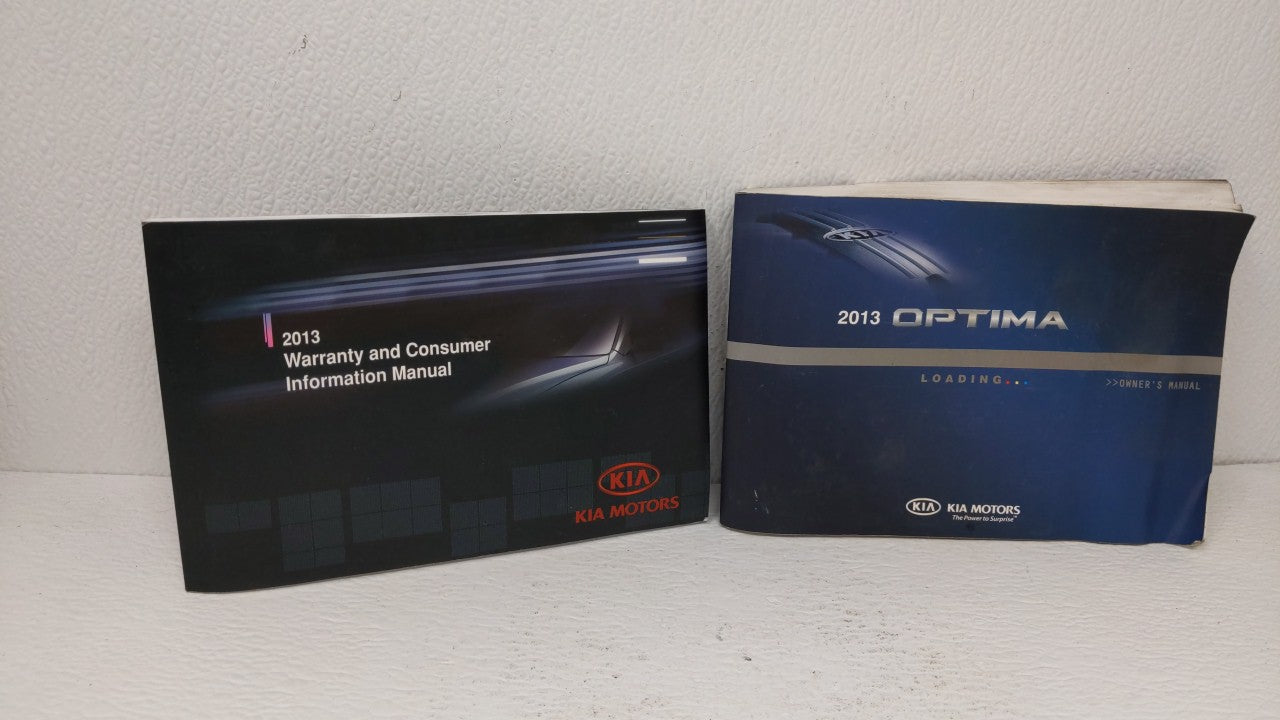 2013 Kia Optima Owners Manual Book Guide OEM Used Auto Parts - Oemusedautoparts1.com