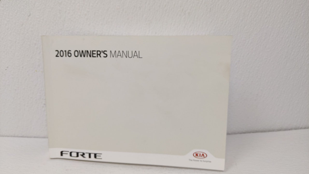 2016 Kia Forte Owners Manual Book Guide OEM Used Auto Parts - Oemusedautoparts1.com