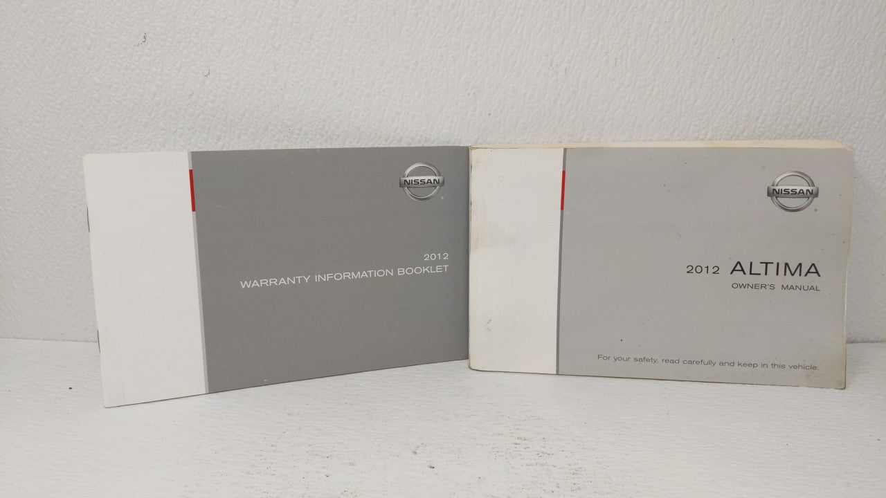 2012 Nissan Altima Owners Manual Book Guide OEM Used Auto Parts - Oemusedautoparts1.com