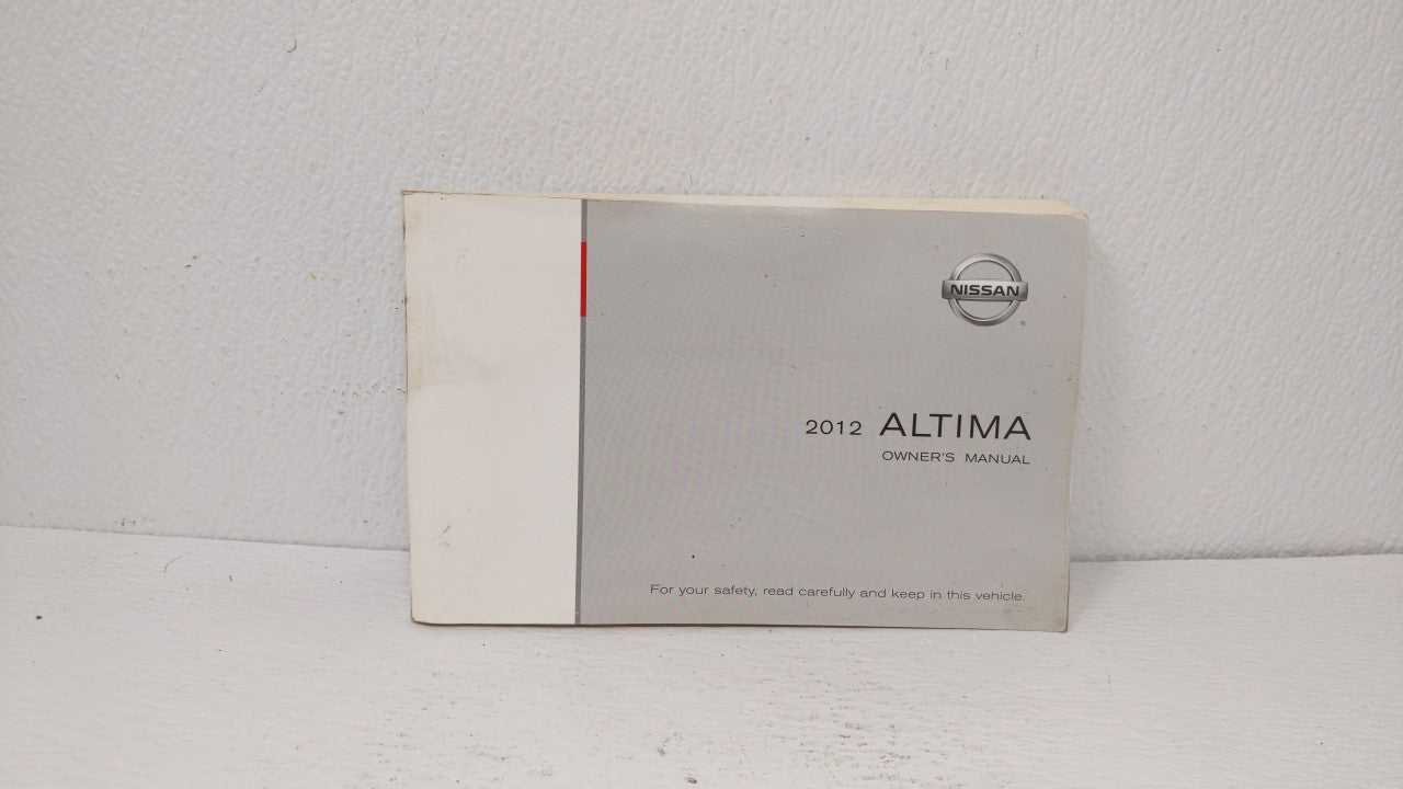 2012 Nissan Altima Owners Manual Book Guide OEM Used Auto Parts - Oemusedautoparts1.com