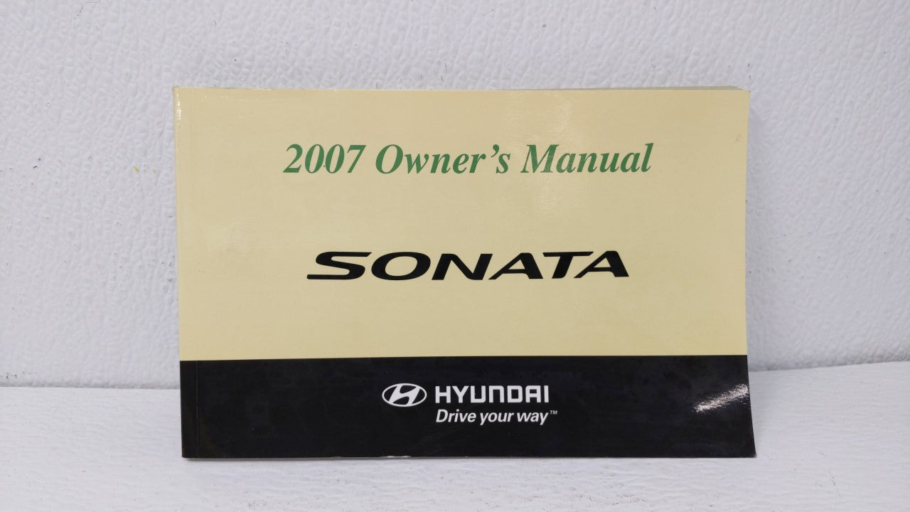 2007 Hyundai Sonata Owners Manual Book Guide OEM Used Auto Parts - Oemusedautoparts1.com