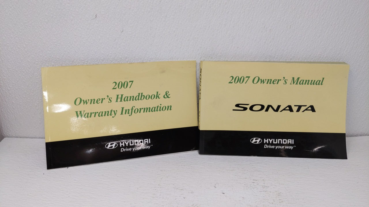 2007 Hyundai Sonata Owners Manual Book Guide OEM Used Auto Parts - Oemusedautoparts1.com