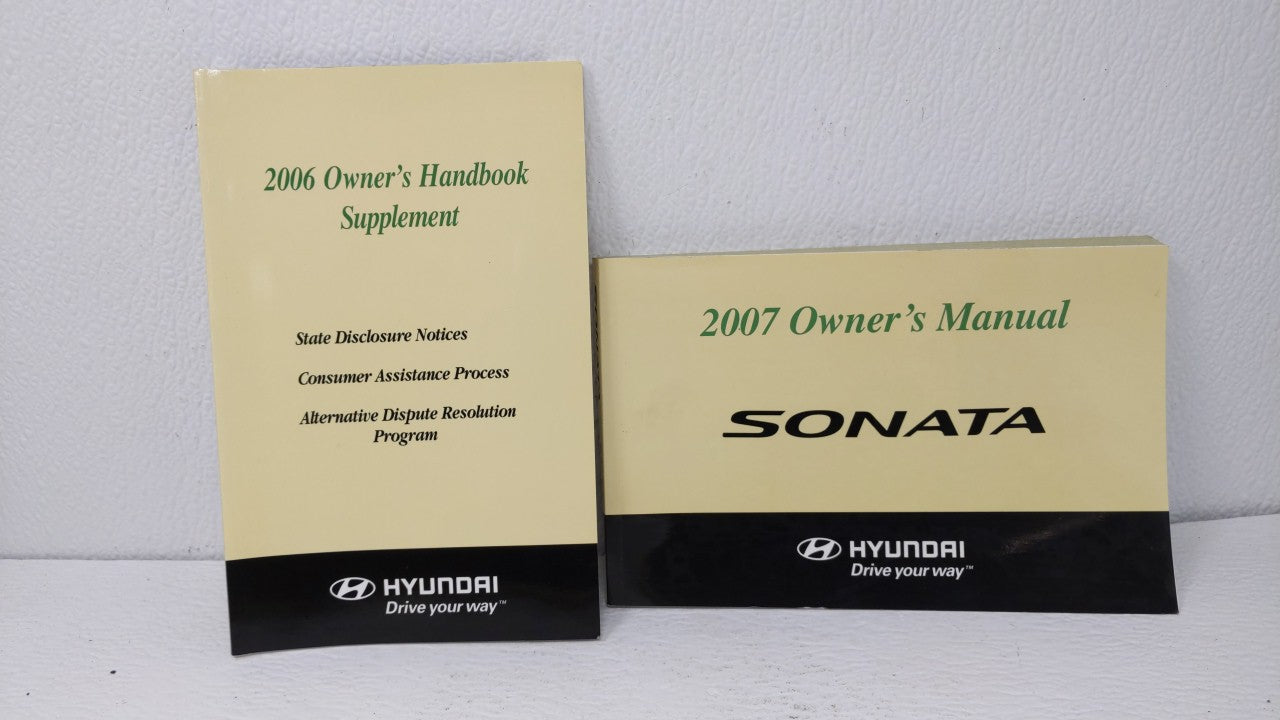 2007 Hyundai Sonata Owners Manual Book Guide OEM Used Auto Parts - Oemusedautoparts1.com