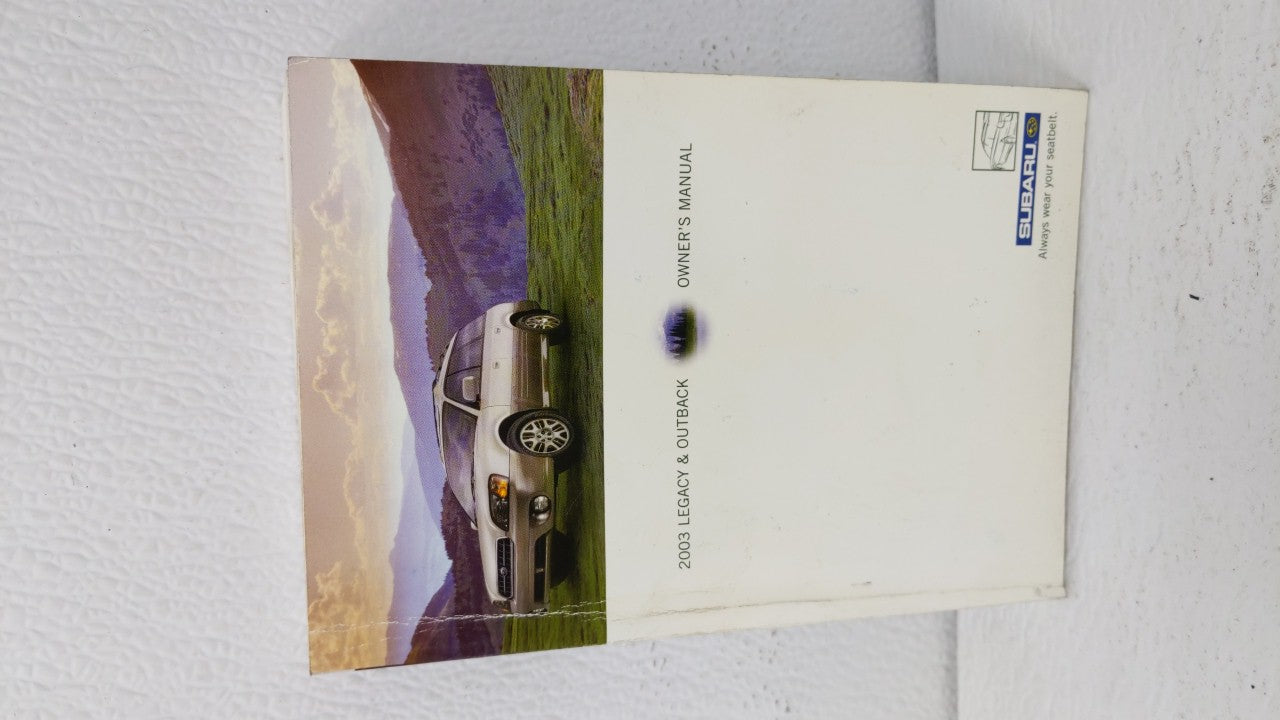 2003 Subaru Legacy Owners Manual Book Guide OEM Used Auto Parts - Oemusedautoparts1.com